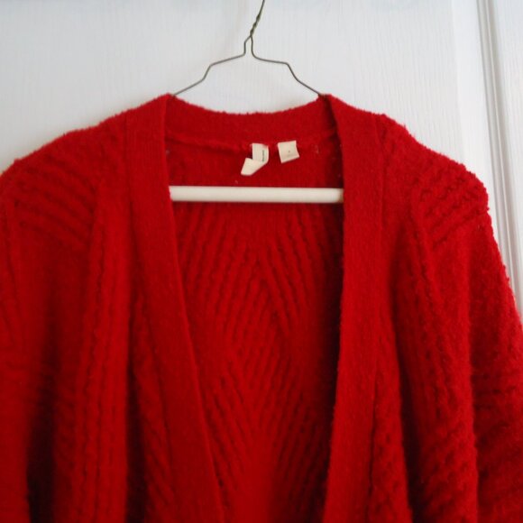 Anthropologie Moth Cardigan Sweater S Oversized Cable - Picture 3 of 9